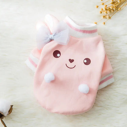 Cute Cartoon Pet Clothes for Autumn and Winter